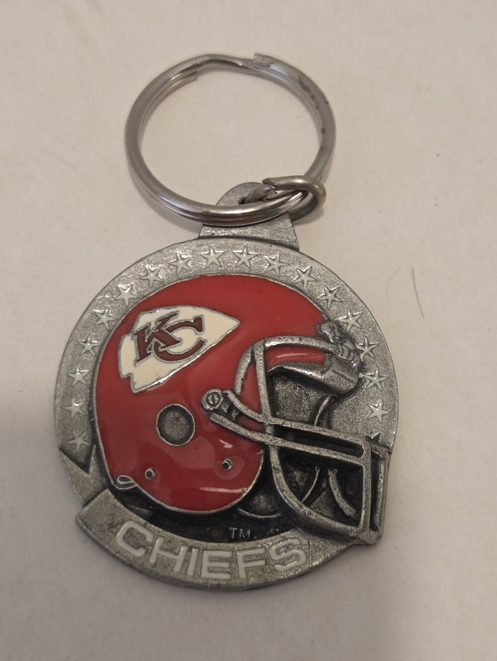 Vintage 1991 Siskiyou Kansas City Chiefs Helmet NFL Football Team Keychain